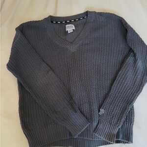 PINK Victoria's Secret Charcoal V-Neck Sweater